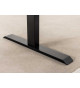 Bureau réglable en hauteur 72 - 117 cm finition chêne