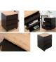 Bureau réglable en hauteur 72 - 117 cm finition chêne