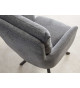 2 Chaises rétro à ressorts bouclé gris