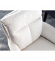 2 Chaises rétro à ressorts bouclé blanches