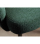 2 Chaises rétro à ressorts tissu vert