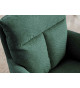 2 Chaises rétro à ressorts tissu vert
