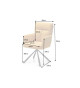 2 Chaises rétro à ressorts tissu jaune