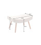 Fauteuil Scandinave design tissu beige