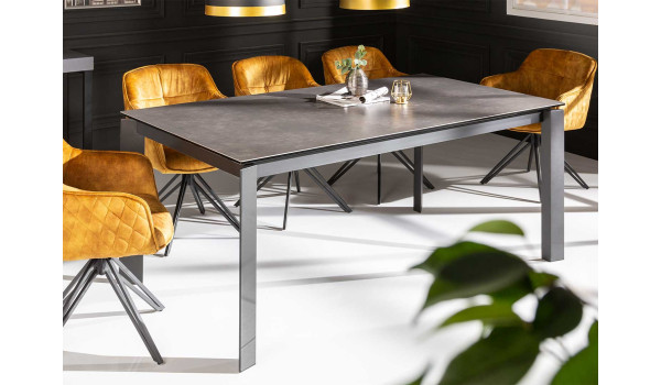 Table à manger extensible en céramique 180-240 cm
