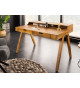 Bureau, console originale en bois de manguier