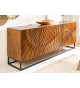 Buffet 4 portes design en bois massif 177 cm