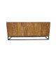 Buffet 4 portes design en bois massif 177 cm