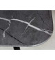 Table basse en verre marbre anthracite 110 cm