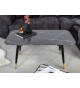 Table basse en verre marbre anthracite 110 cm