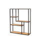 Meuble étagère murale en bois et métal