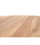 Table ronde en bois d'acacia et pied central 120 cm