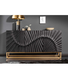 Buffet contemporain en bois massif - 3 portes