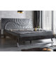Lit 2 places adulte 180x200 en bois de manguier noir