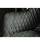 Tabouret de bar confortable en velours gris-vert