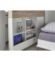 Lit 90x200 escamotable bureau et rangement