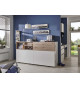 Lit 90x200 escamotable bureau et rangement