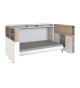 Lit 90x200 escamotable bureau et rangement