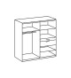 Armoire penderie miroir, rangement et tiroirs