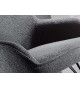 Fauteuil à bascule en tissu gris