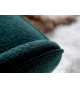 Fauteuil à bascule en tissu vert