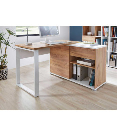 Bureau d'angle avec rangement