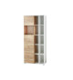 armoire de bureau blanche et bois