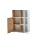 Armoire de classement blanche et bois