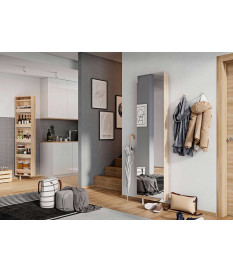 Armoire miroir tournante - Range chaussures