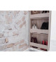 Armoire miroir tournante - Range chaussures
