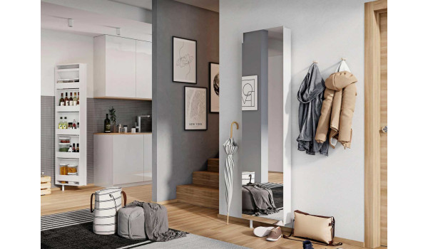Armoire miroir pivotante - Rangement polyvalent
