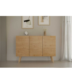 Buffet 3 portes 120 cm scandinave pas cher