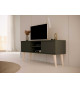 Meuble TV pas cher noir style scandinave