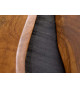 Table basse rectangulaire bois de manguier et métal noir