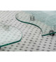 Table basse en verre trempé design
