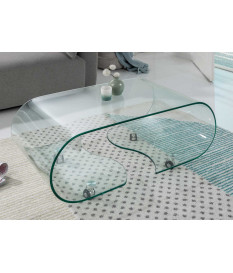Table basse en verre design