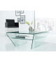 Table basse design en verre trempé