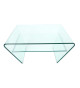 Table basse design en verre trempé
