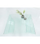 Table basse design en verre trempé