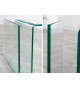 Table d'appoint porte revues en verre trempé
