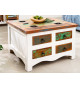 Table basse coffre en bois recyclé