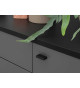 Meuble buffet gris moderne 165 cm