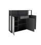 Meuble buffet haut gris moderne