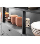 Meuble buffet haut gris moderne