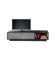 Long meuble TV gris anthracite moderne