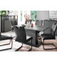 Table de repas grise anthracite moderne 160 cm