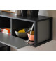 Meuble TV mural gris anthracite moderne