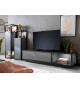 Grand ensemble tv gris anthracite moderne