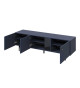 Meuble TV bleu marine 165 cm 3 portes