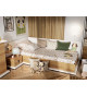 Lit coffre 90x200 avec sommier et matelas